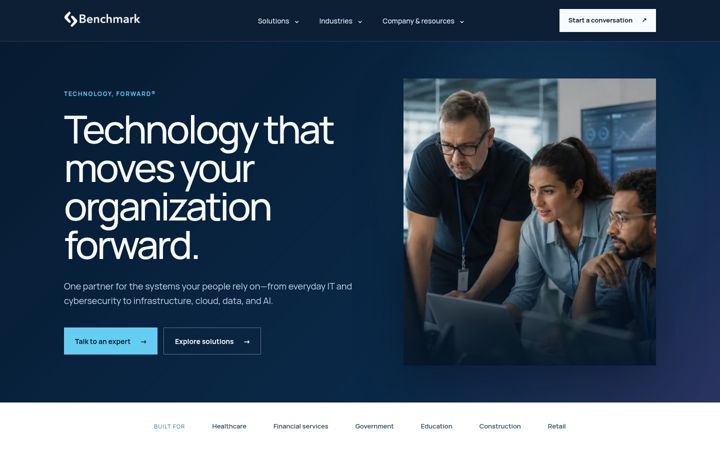 Screenshot of itsbenchmark.com