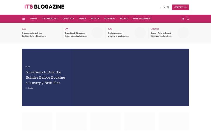Screenshot of itsblogazine.com
