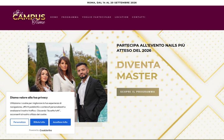 Screenshot of itscampustime.com
