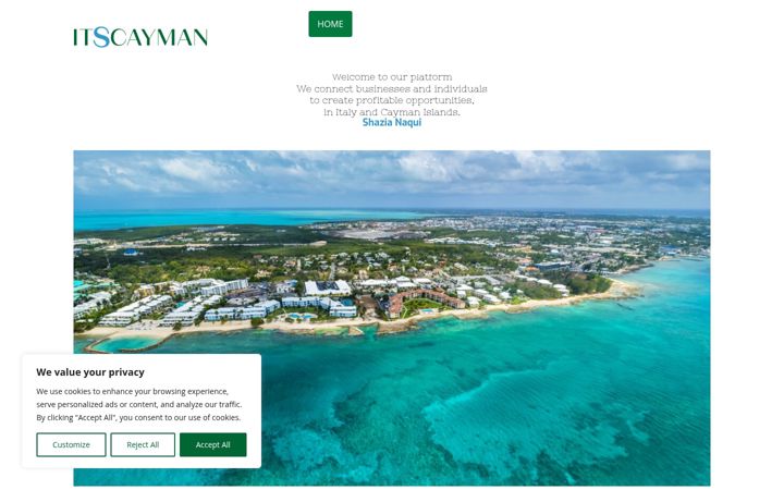 Screenshot of itscayman.com