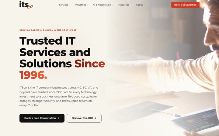 Screenshot of itsco.com