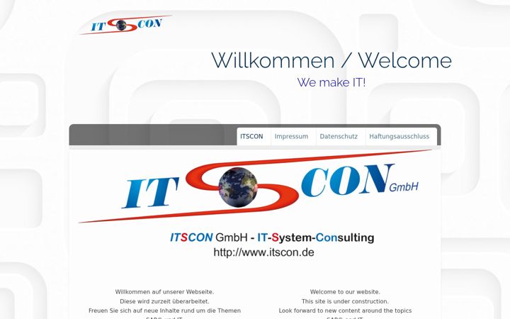 Screenshot of itscon.de