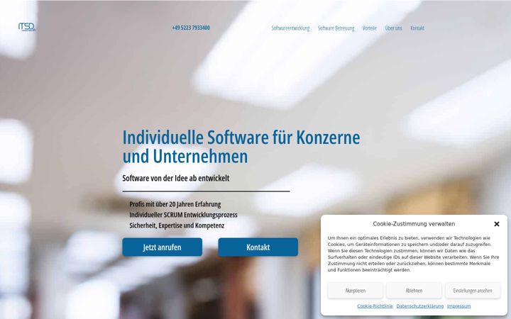 Screenshot of itsd-softwareentwicklung.de