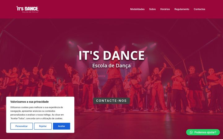 Screenshot of itsdance.pt