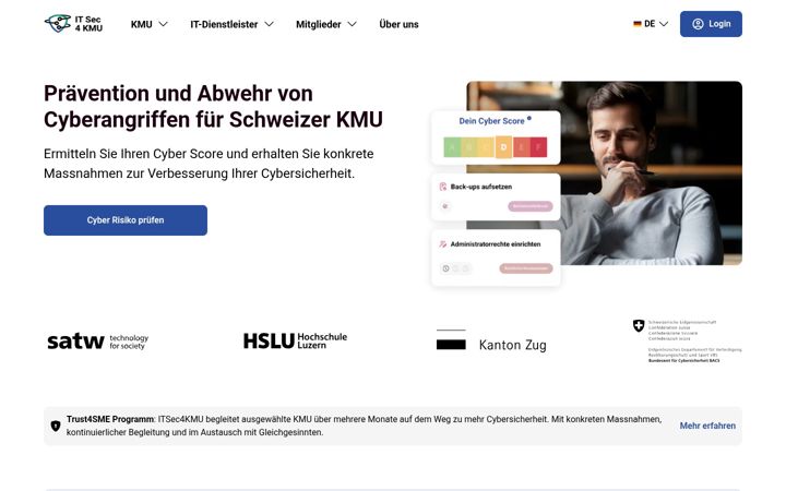 Screenshot of itsec4kmu.ch