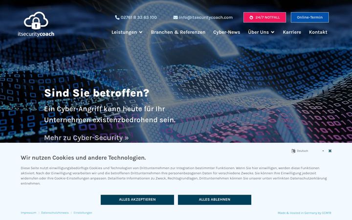 Screenshot of itsecuritycoach.com