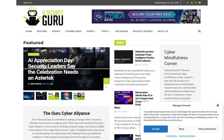 Screenshot of itsecurityguru.org