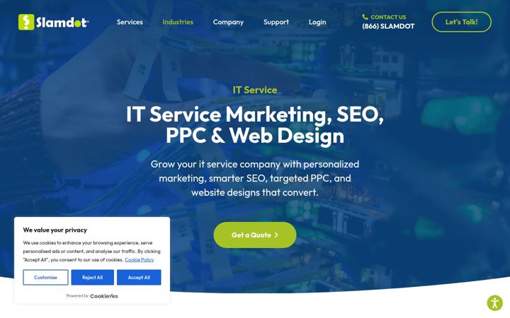 Screenshot of itservicemarketing.com