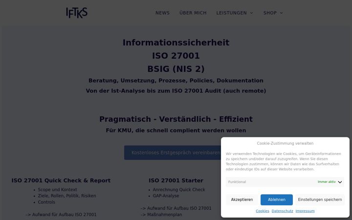 Screenshot of itsfk.de