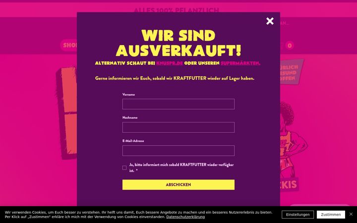 Screenshot of itsfoodism.de