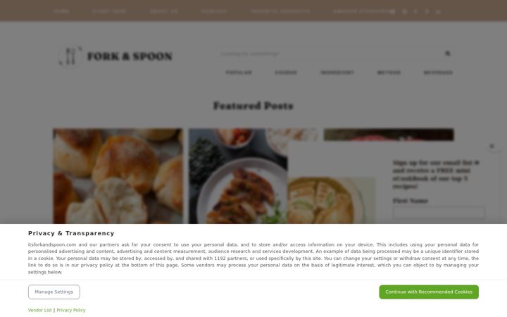 Screenshot of itsforkandspoon.com