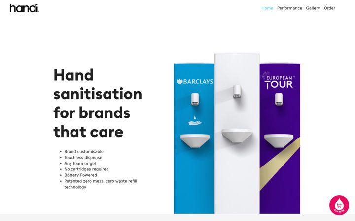 Screenshot of itshandi.com
