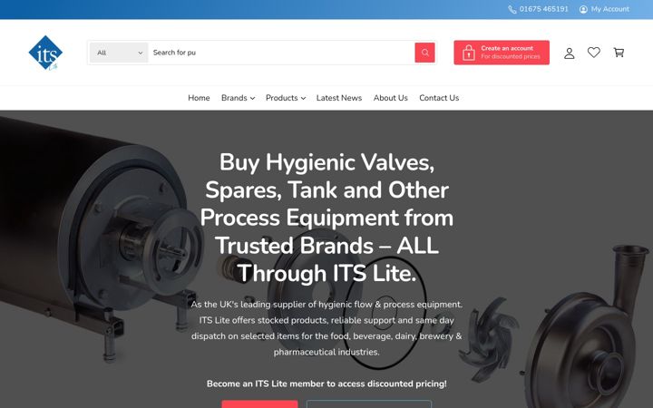 Screenshot of itslite.co.uk