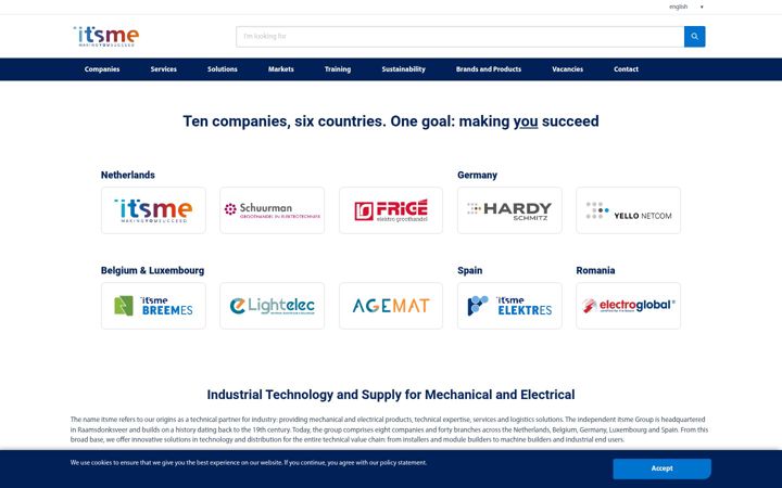 Screenshot of itsme.eu