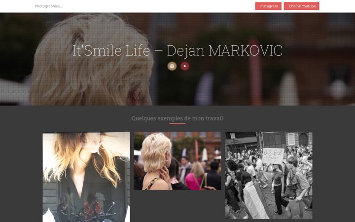 Screenshot of itsmilelife.com
