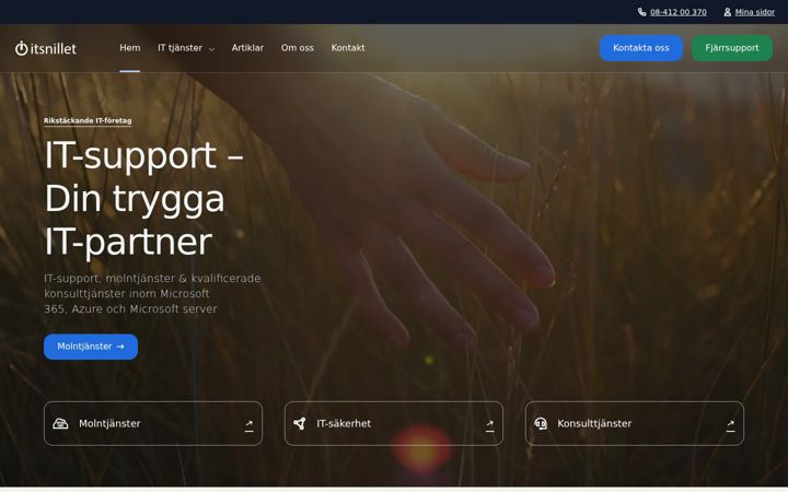 Screenshot of itsnillet.se