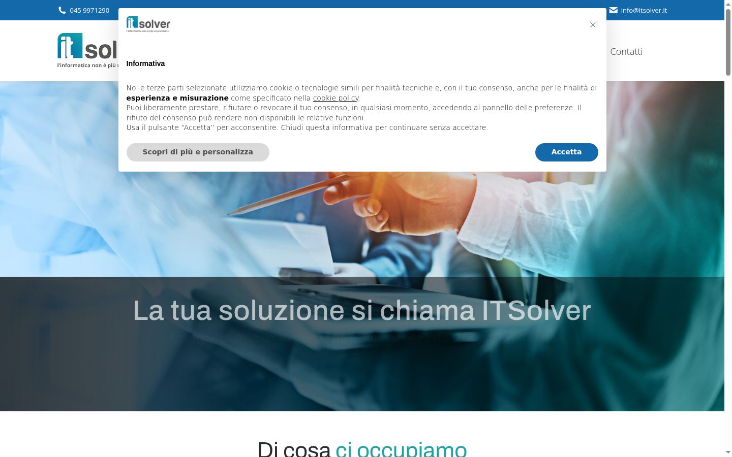 Screenshot tal-banner tal-kunsens muri qabel kwalunkwe interazzjoni