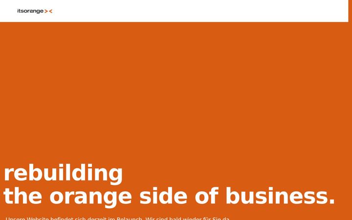 Screenshot of itsorange.de