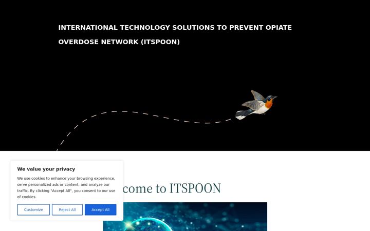 Screenshot of itspoon.stir.ac.uk