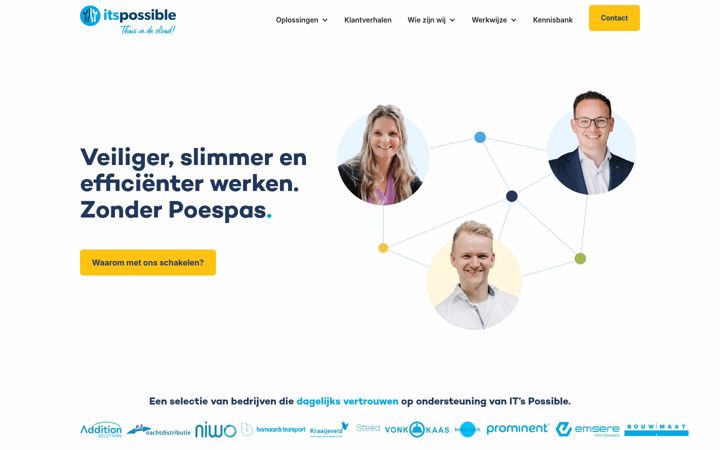 Screenshot of itspossible.nl