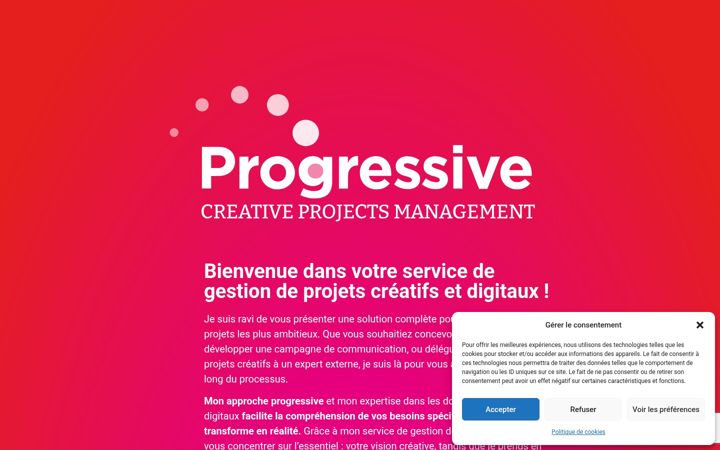 Screenshot of itsprogressive.ch