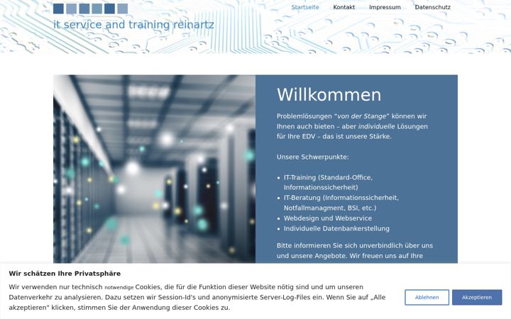 Screenshot of itsr.de
