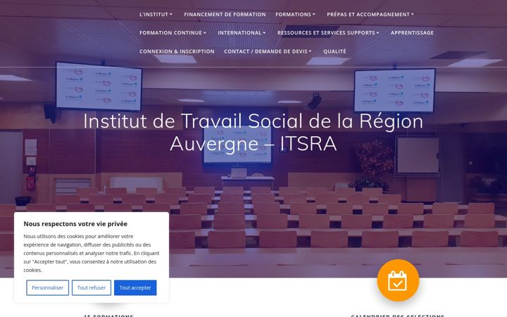 Screenshot of itsra.net