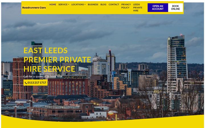Screenshot of itsroadrunners.co.uk