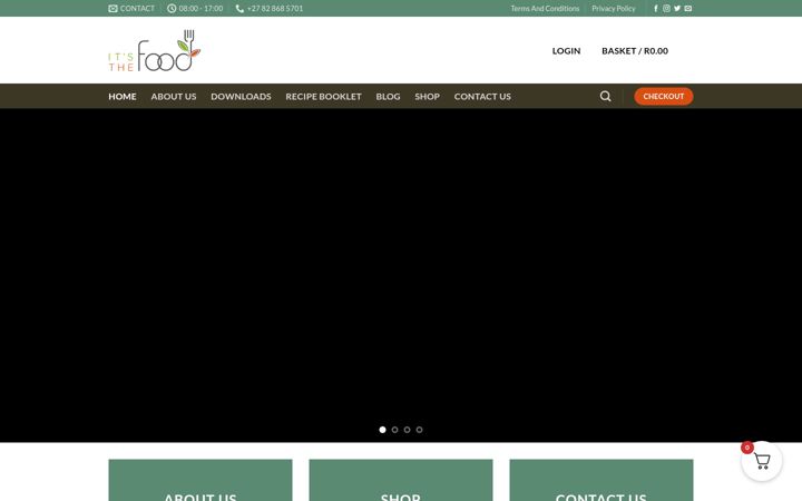 Posnetek zaslona itsthefoodonline.co.za