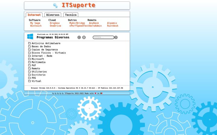 Screenshot of itsuporte.onrender.com