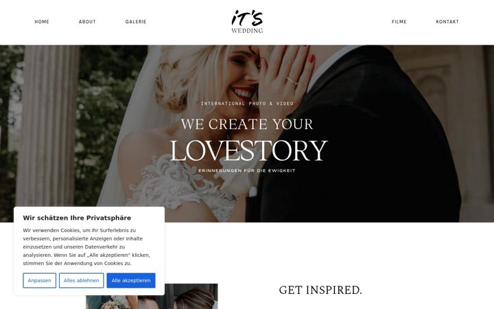 Screenshot of itswedding.de