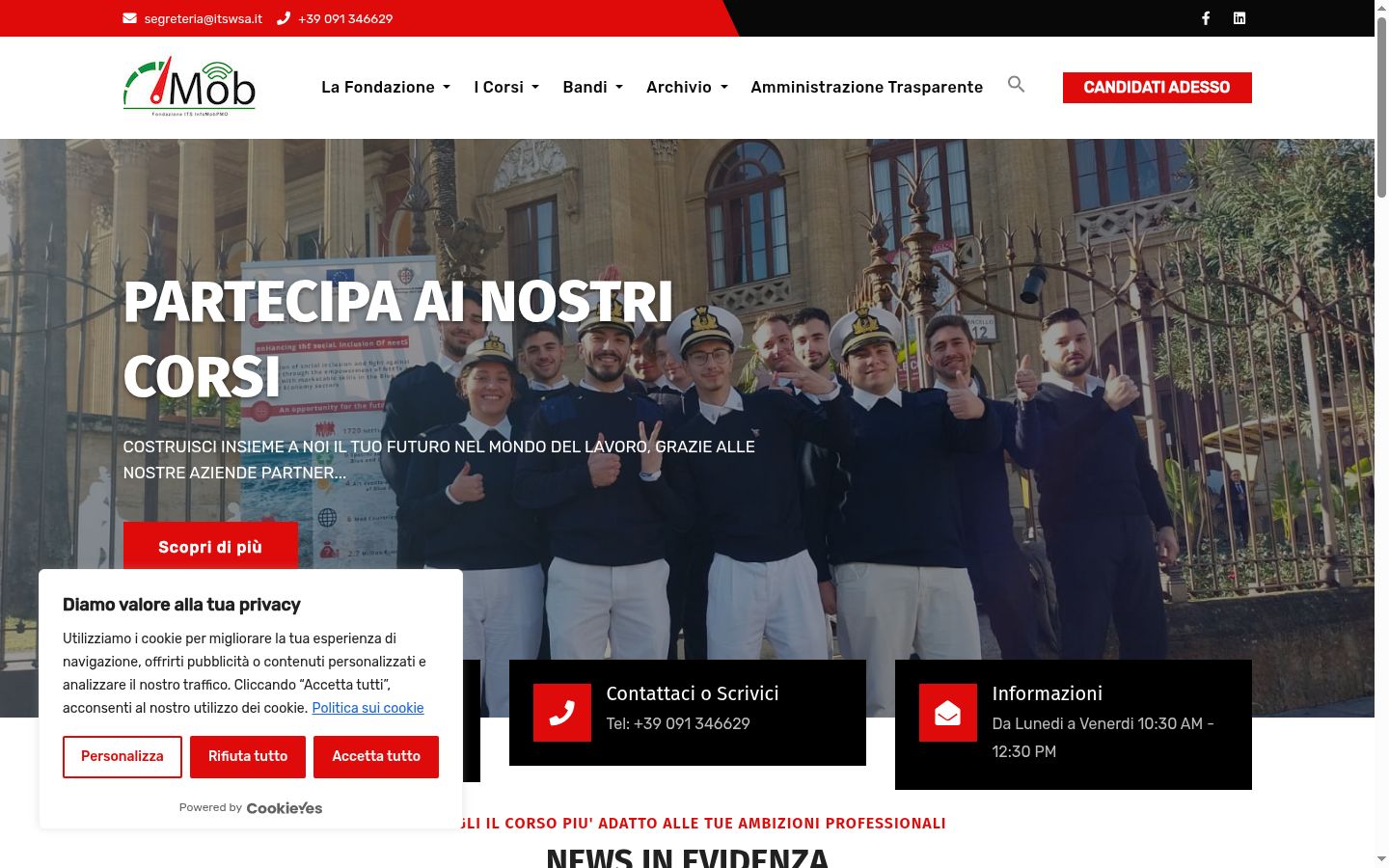 Sutikimo reklamjuostės, rodytos prieš bet kokią sąveiką, ekrano kopija