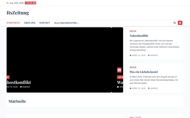 Screenshot of itszeitung.de