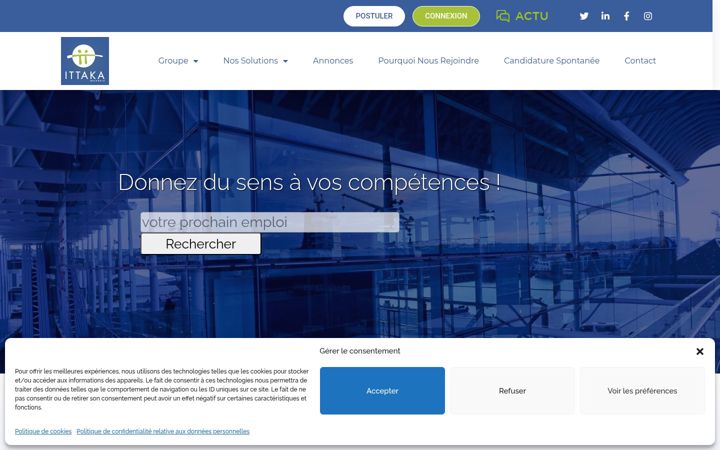 Screenshot of ittaka.fr