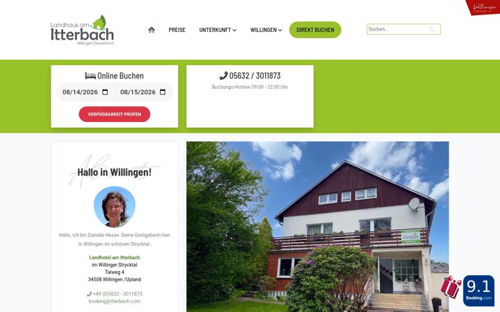 Screenshot of itterbach.de