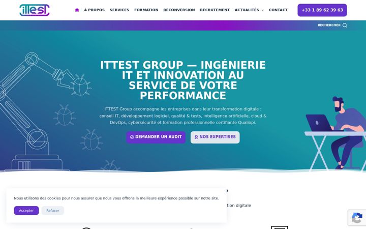 Screenshot of ittestgroup.com