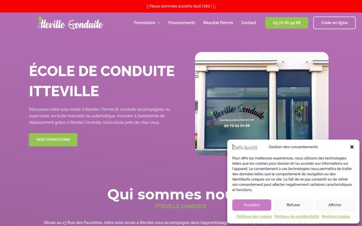 Screenshot of ittevilleconduite.com