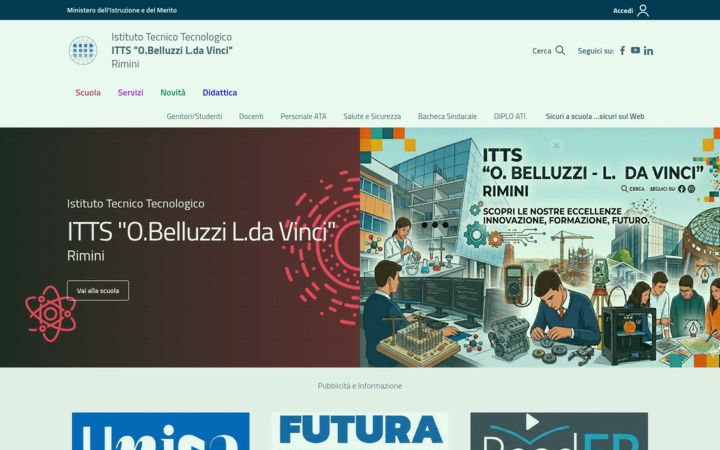 Screenshot of ittsrimini.edu.it