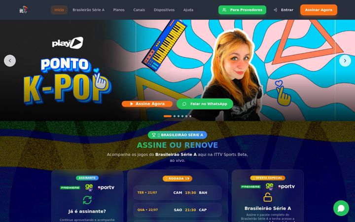 Screenshot of ittv.com.br
