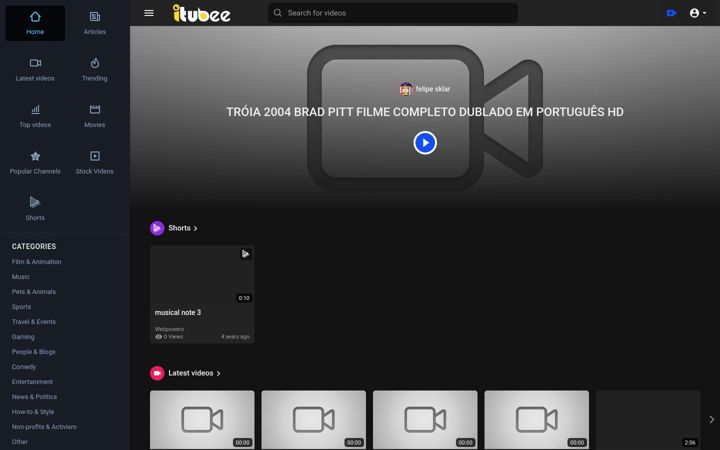 Screenshot of itubee.com