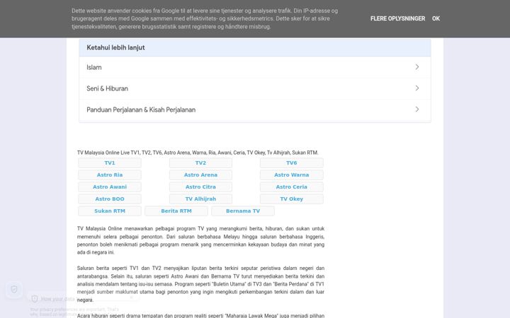 Screenshot of itvmalaysia.net
