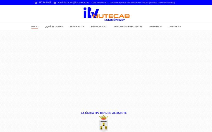 Screenshot of itvnutecab.es