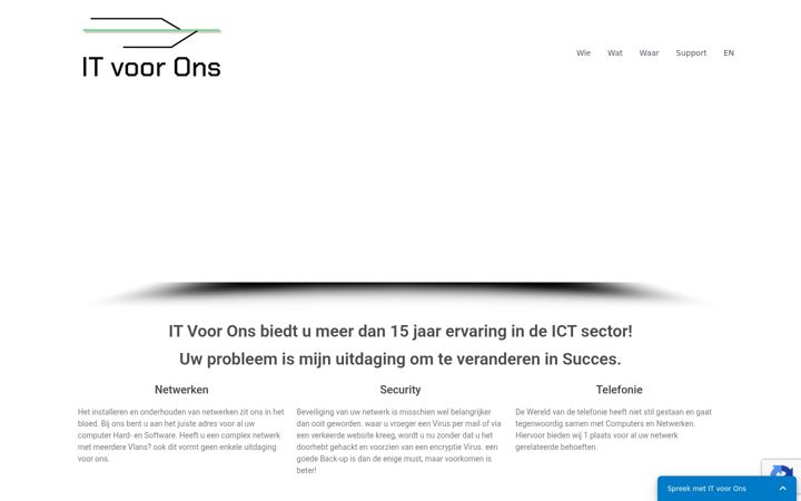Screenshot of itvoorons.nl