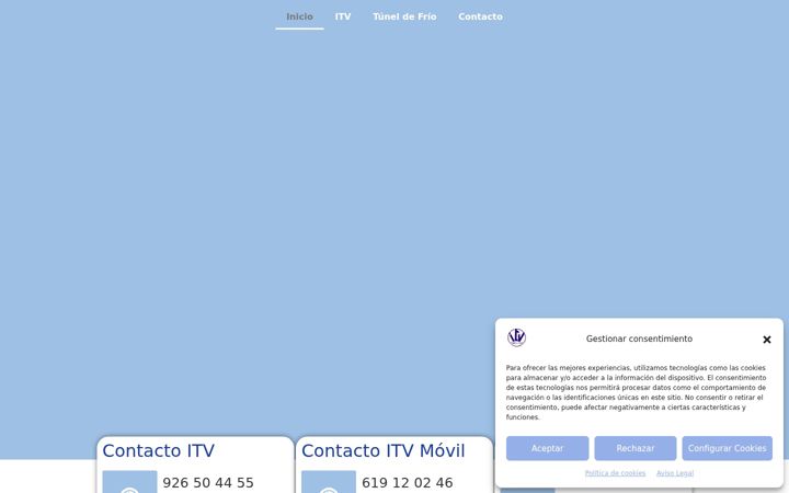 Screenshot of itvtomelloso.com