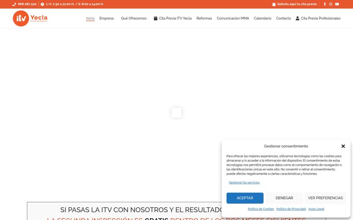 Screenshot of itvyecla.es