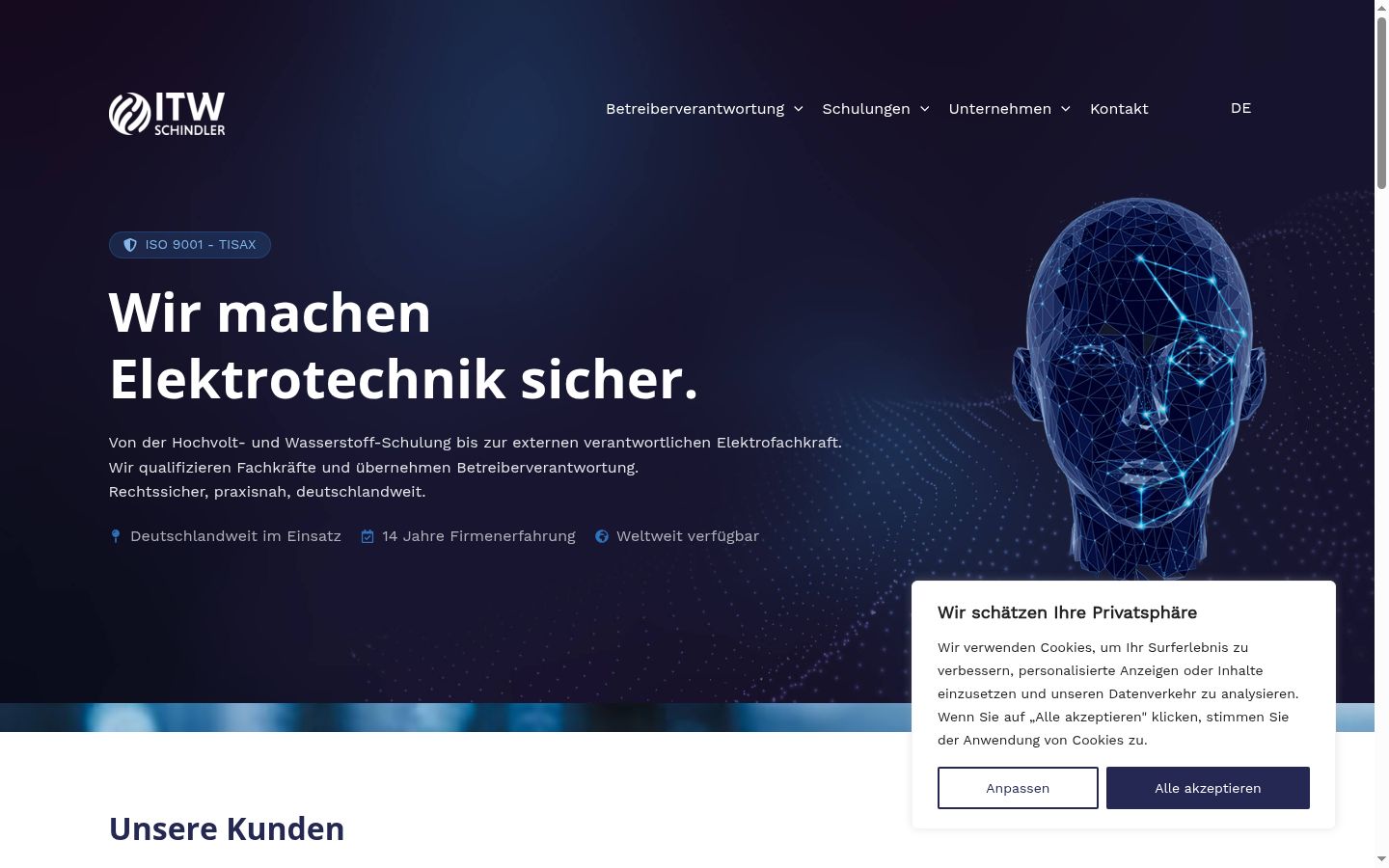 Sutikimo reklamjuostės, rodytos prieš bet kokią sąveiką, ekrano kopija