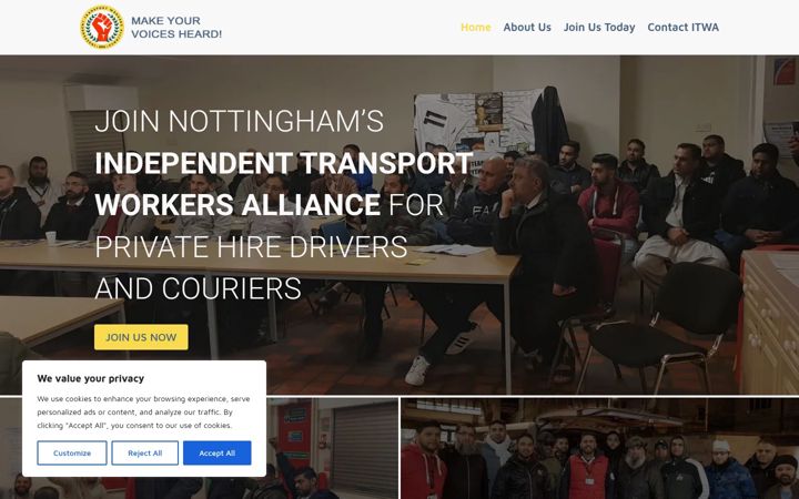 Screenshot of itwa.org.uk