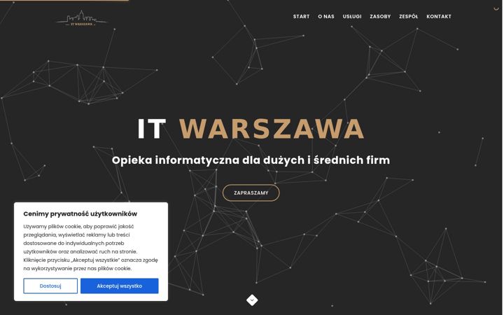 Posnetek zaslona itwarszawa.pl