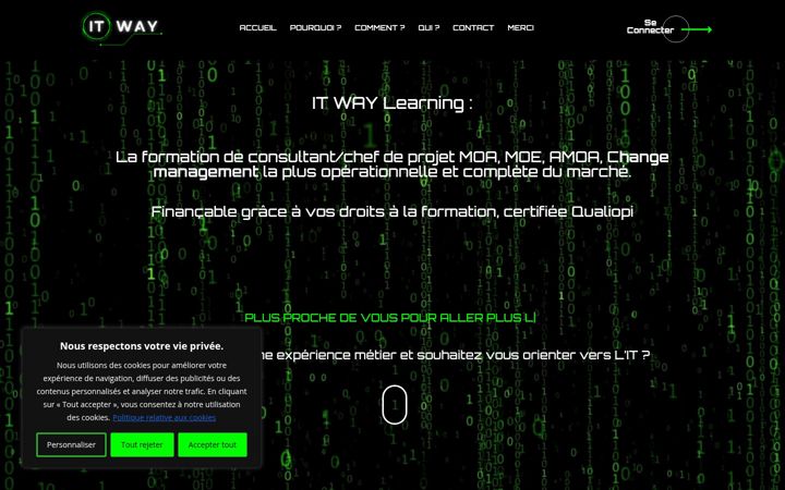 Screenshot of itwaylearning.com