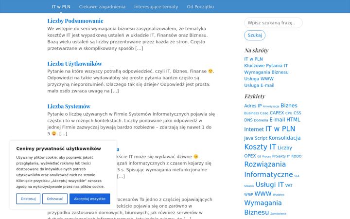 Posnetek zaslona itwpln.pl